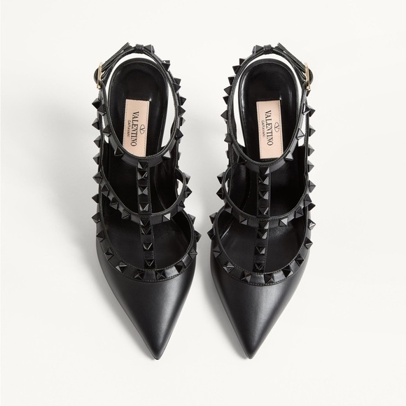 Valentino Shoes - ◼️Valentino | 7.5 | Rockstud Ankle Strap Pump With Tonal Studs 100 mm AUTHENTIC